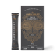 Ancient + Brave True Creatine+ vegan food supplement, showing a single black sachet packet next to its black and gold outer box packaging on a white background.