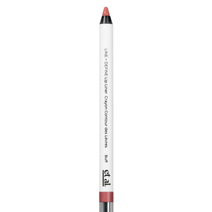 Lip liner with brand name on a light gray background