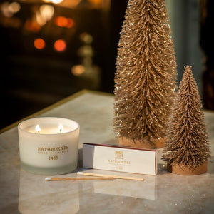 Rathbornes 1488 Cedar Classic Two Wick Candle