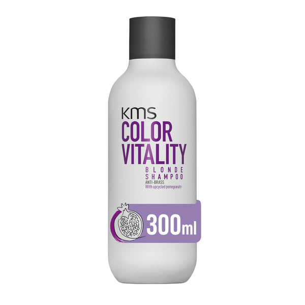 KMS Color Vitality Blonde Shampoo bottle on a white background