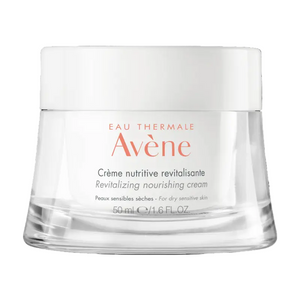 Avene revitalizing nourishing cream jar on a white background