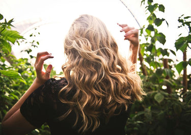 Lady with long healthy hair