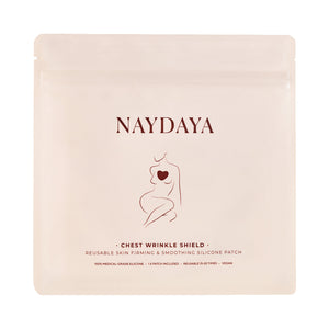 Naydaya chest wrinkle shield packaging on a white background