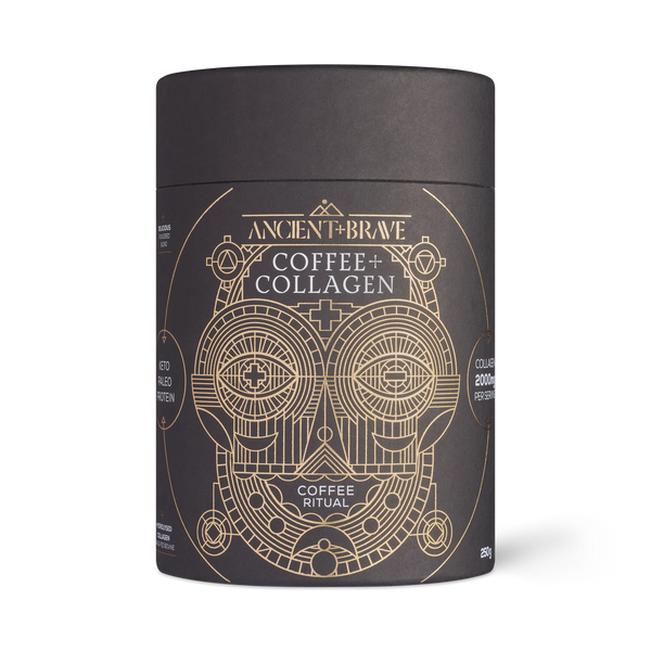 Ancient + Brave Coffee + Collagen Supplements Tub