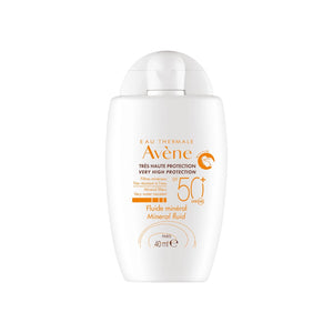 Avène Very High Protection Mineral Fluid SPF50+ Sun Cream for Intolerant Skin 40ml