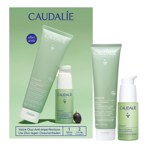 Caudalie Vinopure Clear Skin Cleanse & Treat Set