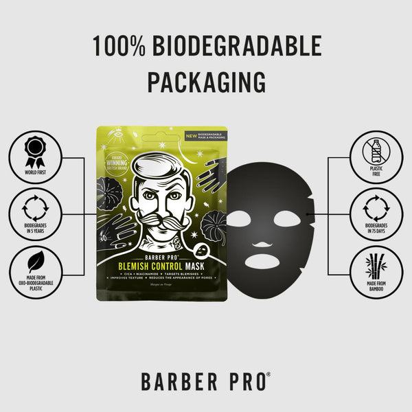 BARBER PRO Blemish Control Face Sheet Mask