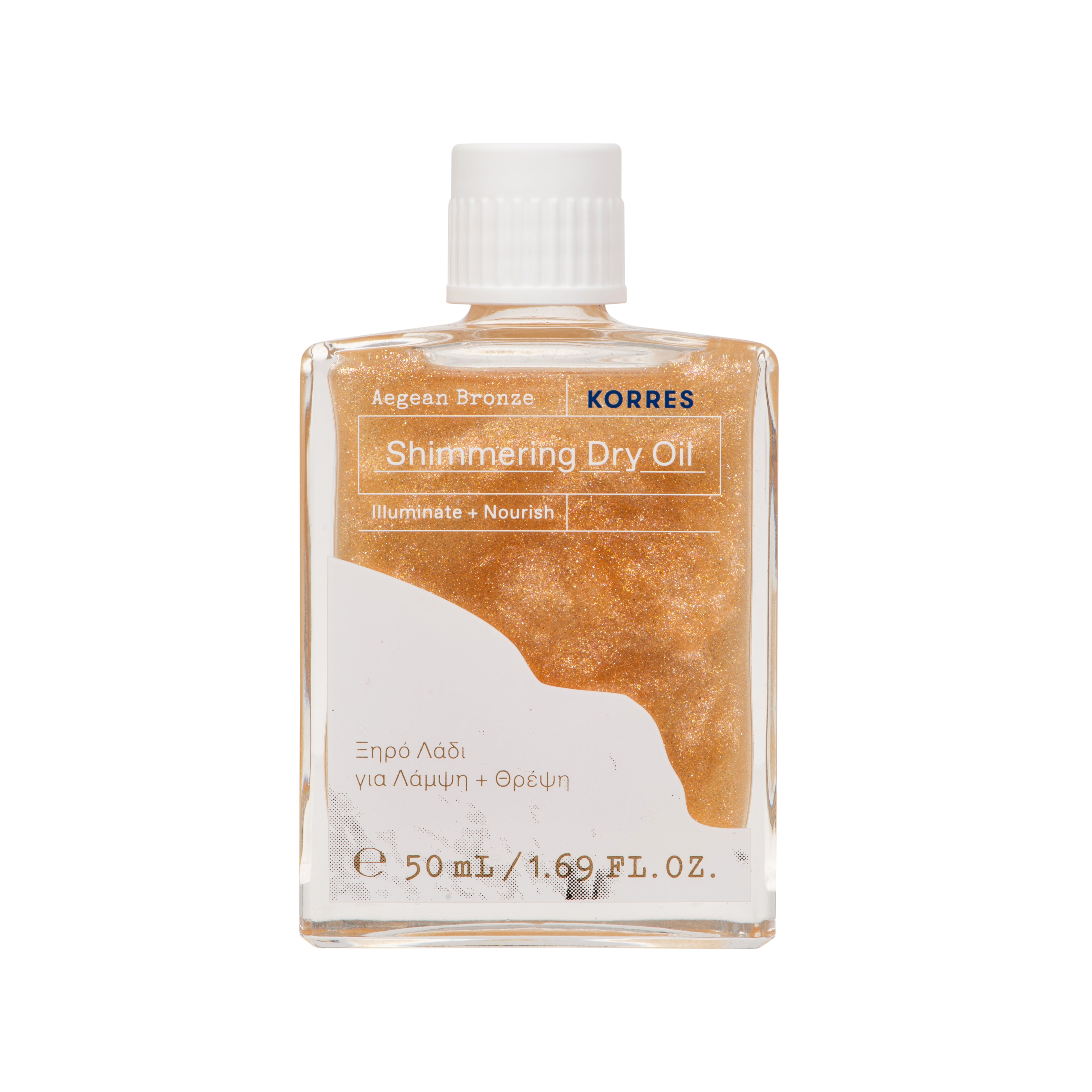 Buy KORRES Aegean Bronze Shimmering Dry Oil 50ml | Face the Future