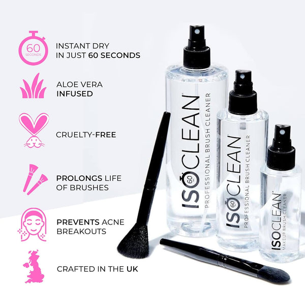 ISOCLEAN Makeup Brush Cleaner With Spray Top