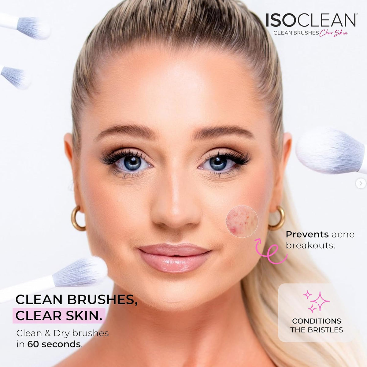 ISOCLEAN Makeup Brush Cleaner With Detachable Dip Tray 165ml
