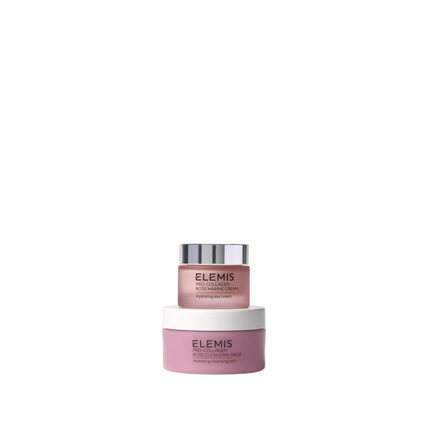 Two Elemis skincare products on a white background