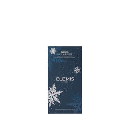 Elemis men's daily treat set packaging with snowflake designs on a white background