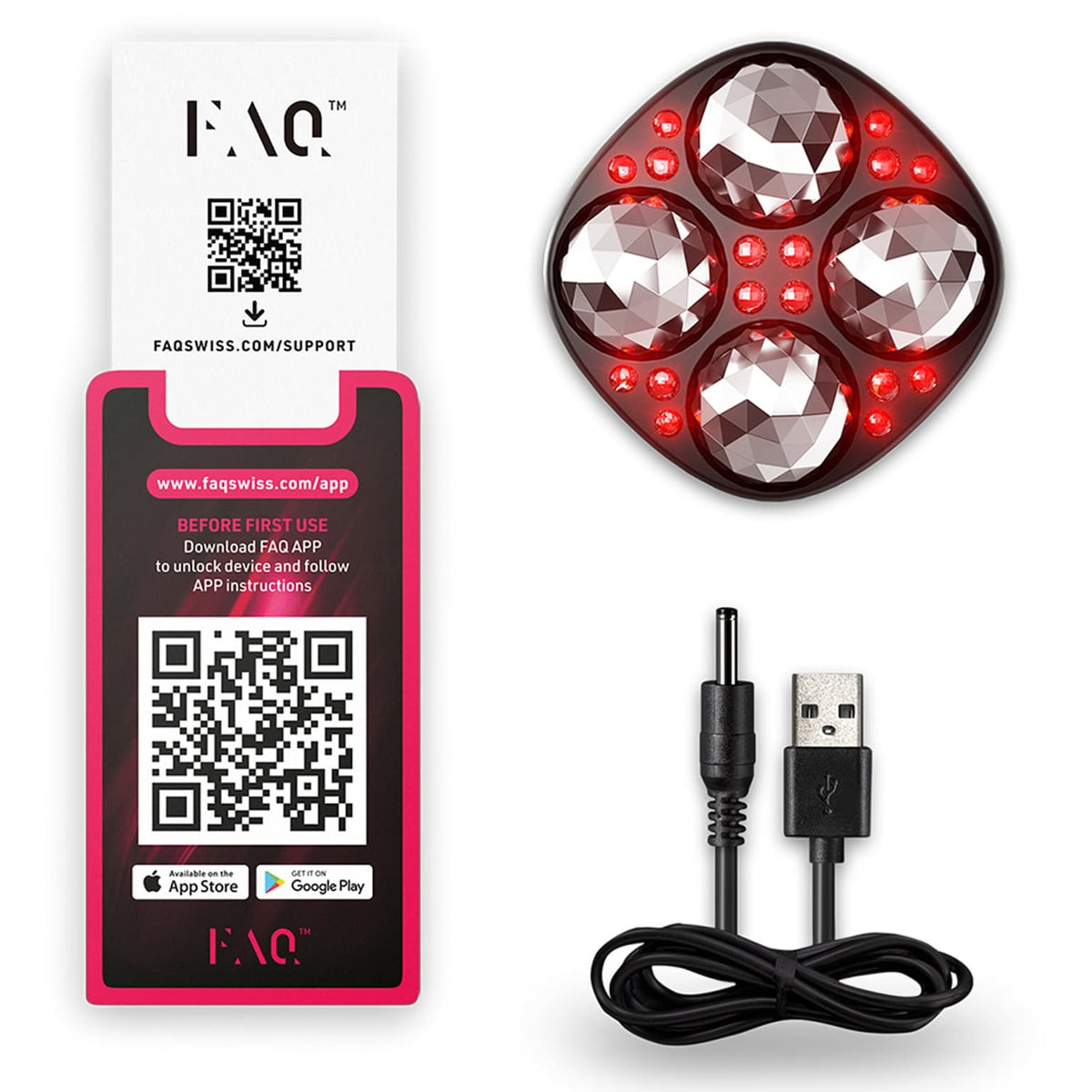 FOREO FAQ 411 Microcurrent Red LED Body Toning Device