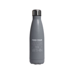a Advanced Nutrition Programme Eco-Chic Water Bottle with "feed your skin from within" written on it