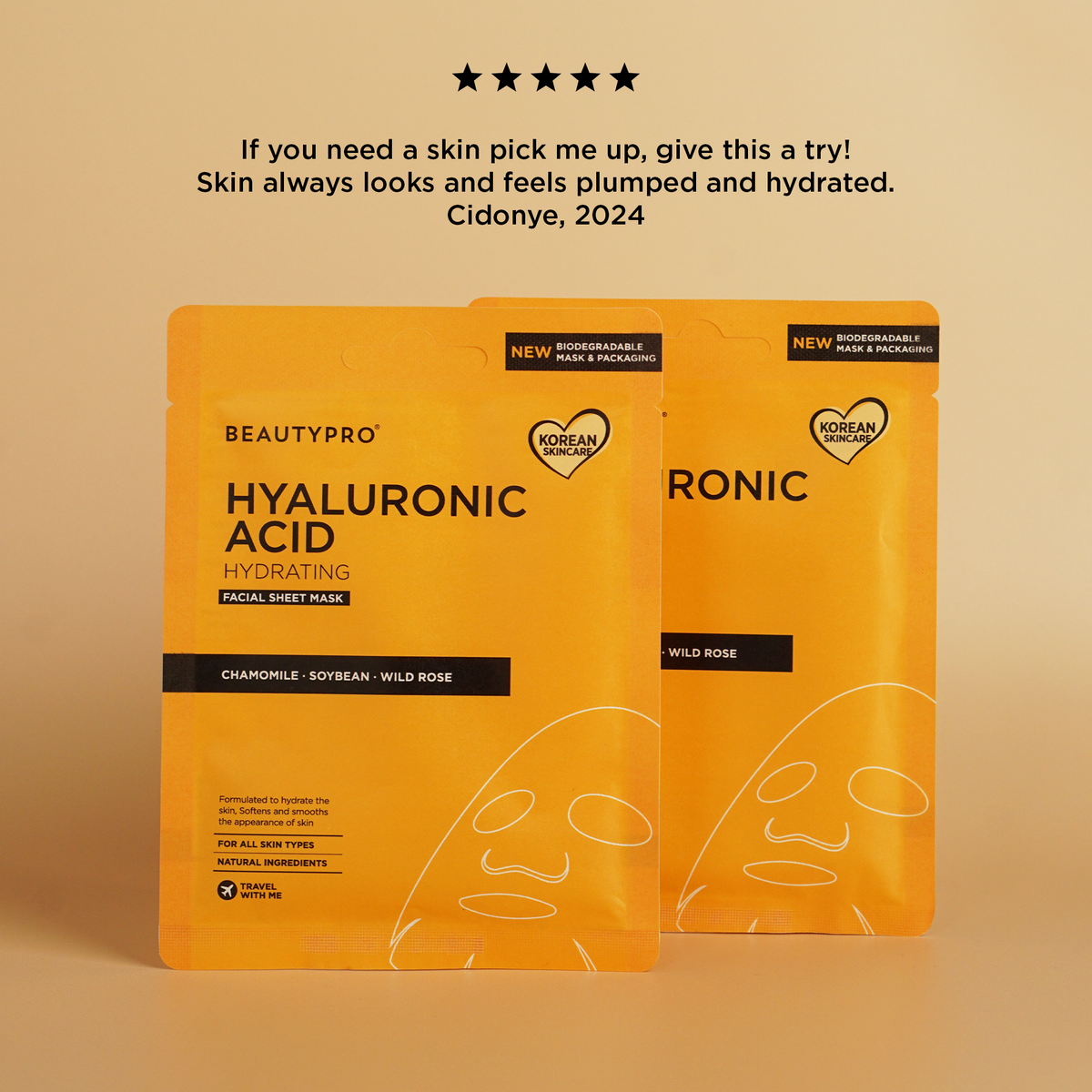 BEAUTYPRO HYALURONIC ACID Hydrating Sheet Mask