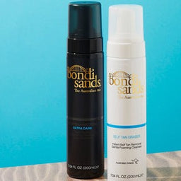 two bottles of Bondi Sands Tan Eraser side by side