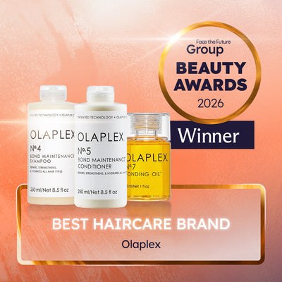 Olaplex winner of best haircare brand, Face the Future Beauty Awards 2026 