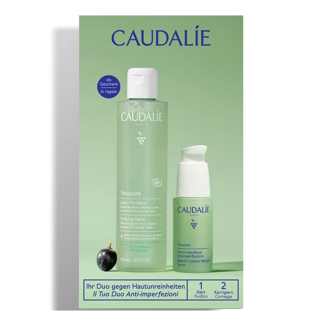 Caudalie Vinopure Clear Skin Tone & Treat Set (Worth £54)