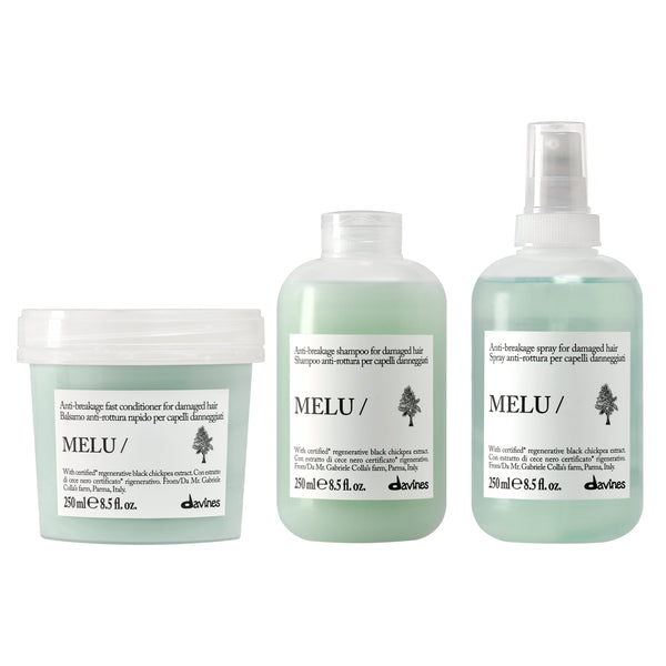  Davines MELU Ultimate Anti Breakage Repair and Protect Trio 