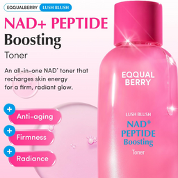 Eqqualberry Lush Blush NAD+ Peptide Boosting Toner 150ml