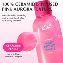 Eqqualberry Lush Blush NAD+ Peptide Boosting Toner 150ml