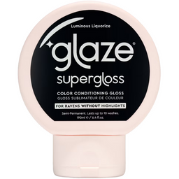 Glaze Supergloss Color Conditioning Hair Gloss Luminous Liquorice For Instant Shine 190ml