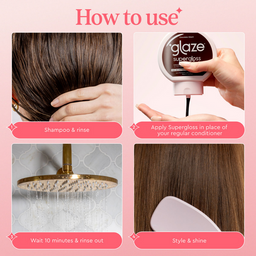 Glaze Supergloss Color Conditioning Hair Gloss Chocolate Gleam For Instant Shine 190ml