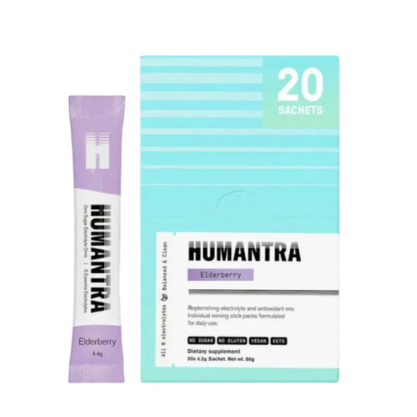Humantra Elderberry Electrolyte Powder, 20 Sachets