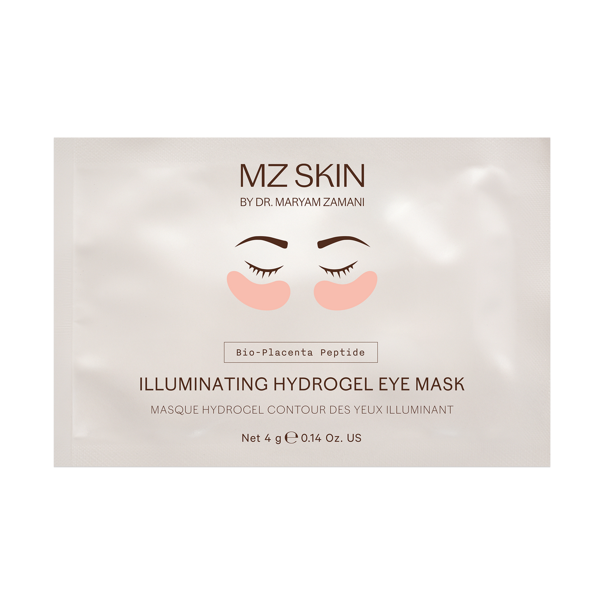 MZ SKIN Bio-Placenta Peptide Illuminating Hydrogel Eye Mask Sachet (Single)