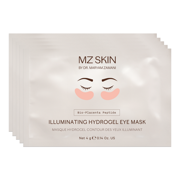 MZ SKIN Bio-Placenta Peptide Illuminating Hydrogel Eye Mask Sachet (5 Pack)