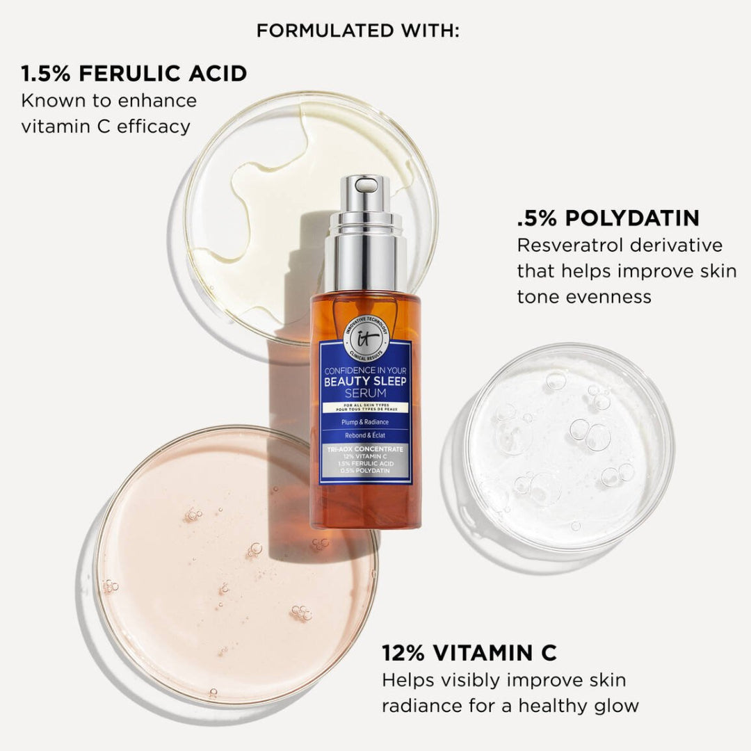 iT Cosmetics Confidence in Your Beauty Sleep Triple Antioxidant Brightening Serum 30ml