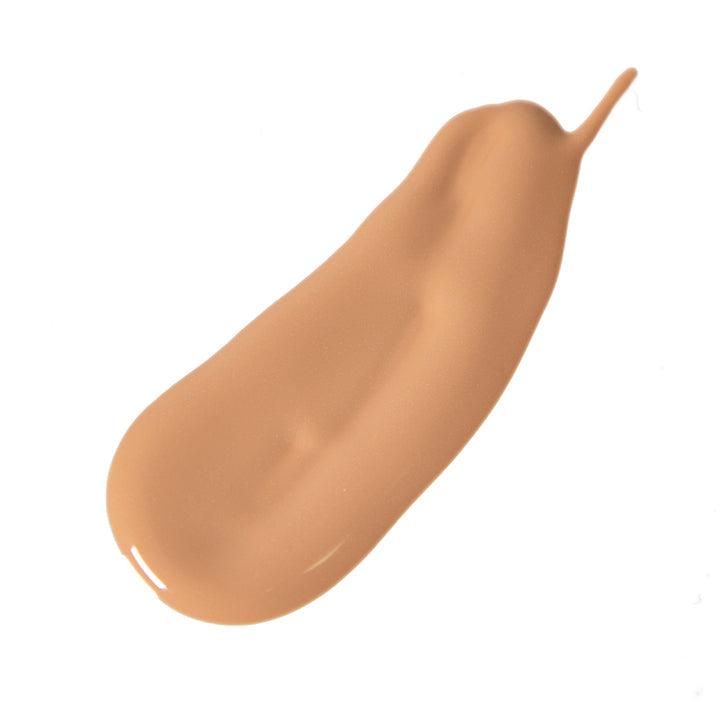 Beige foundation swatch on a white background