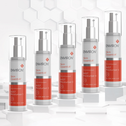 Set of Environ skincare products on a white background