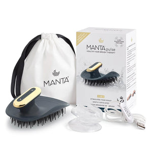 Manta Pulse Healthy Hair & Scalp Brush Deep Ocean Blue