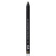 Eyeliner pencil with black casing and silver tip on a white background