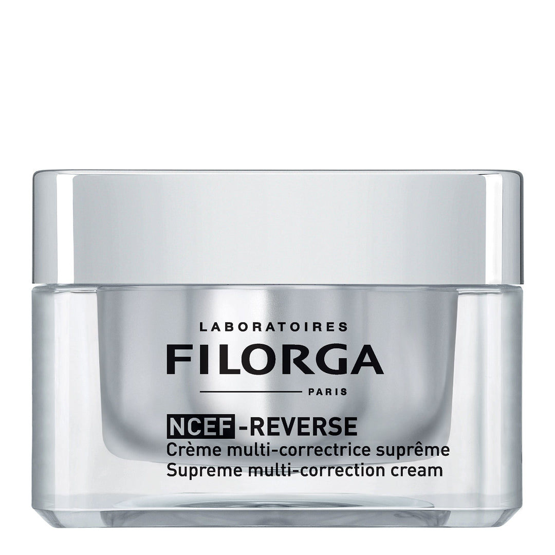 Filorga NCEF-Reverse cream jar on a white background