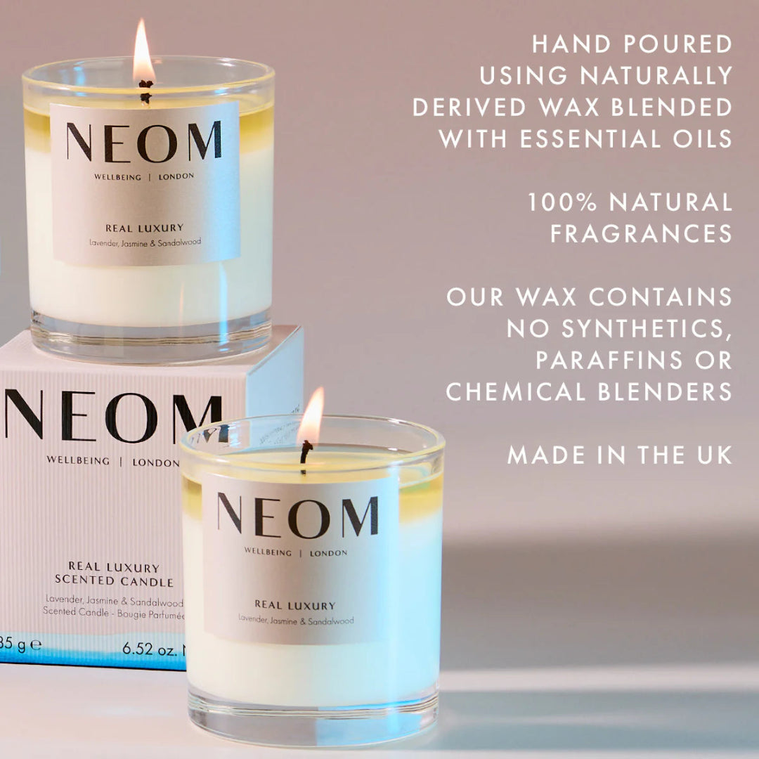NEOM Real Luxury De-Stress Scented Candle (1 Wick)