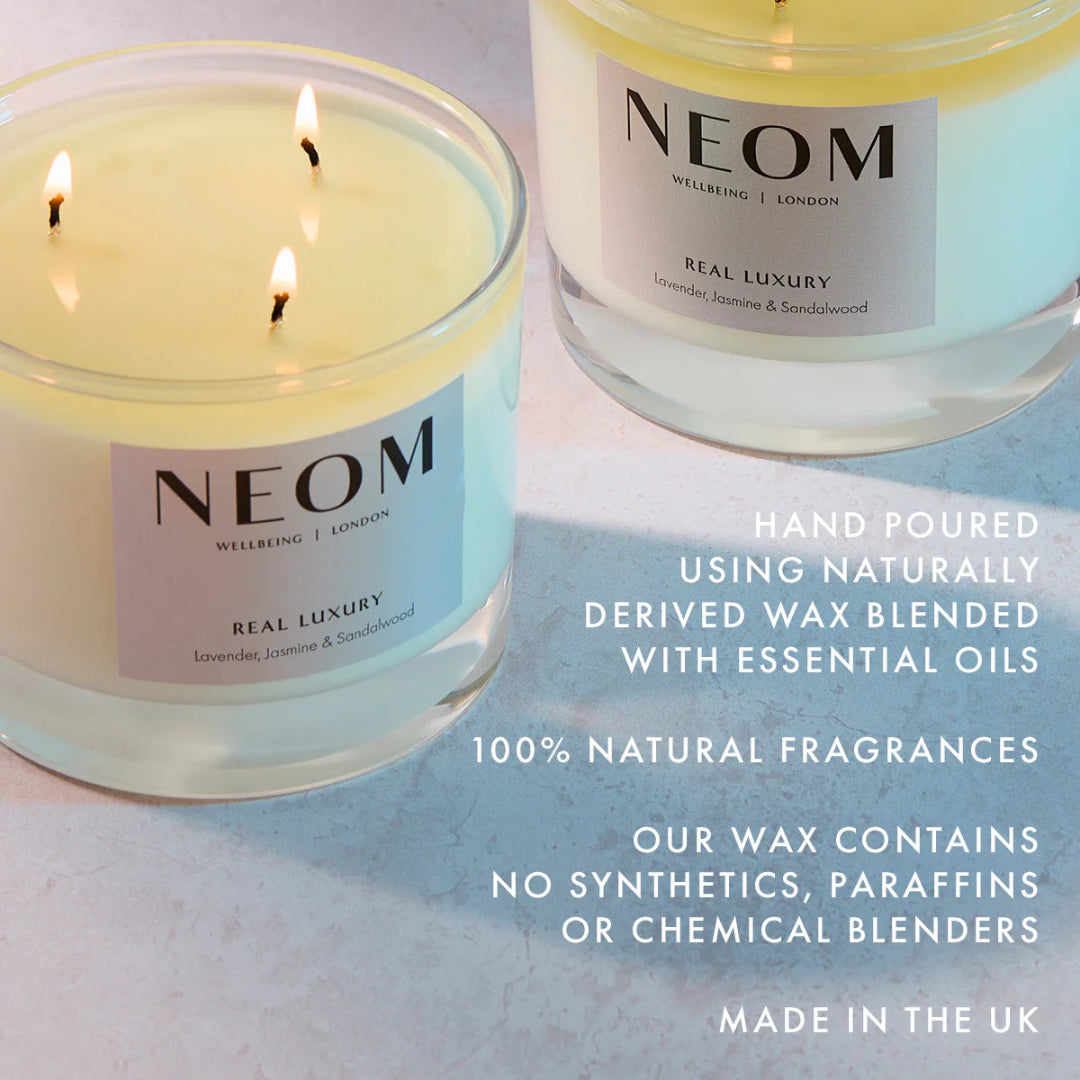 NEOM Real Luxury De-Stress Scented Candle (3 Wicks)