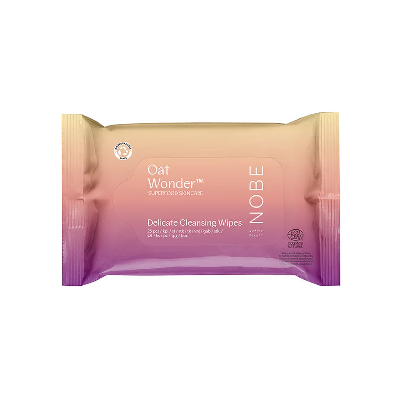 NOBE Oat Wonder Delicate Cleansing Wipes 25pcs