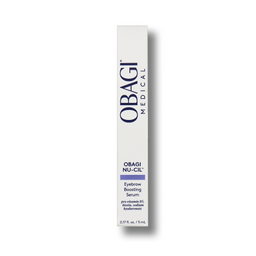 Obagi Nu-Cil eyebrow boosting serum packaging on a white background