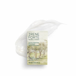 Irene Forte olive hydrating eye cream packaging on a white background