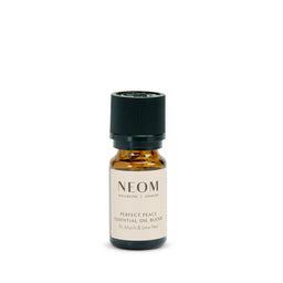 NEOM essential oil bottle on a white background