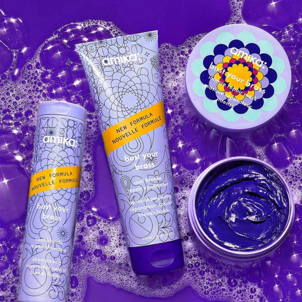 Amika Bust Your Brass Cool Blonde Repair Shampoo 275ml