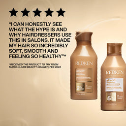 Redken All Soft Shampoo for Dry Hair, with Argan Oil for Softness and Shine 300ml