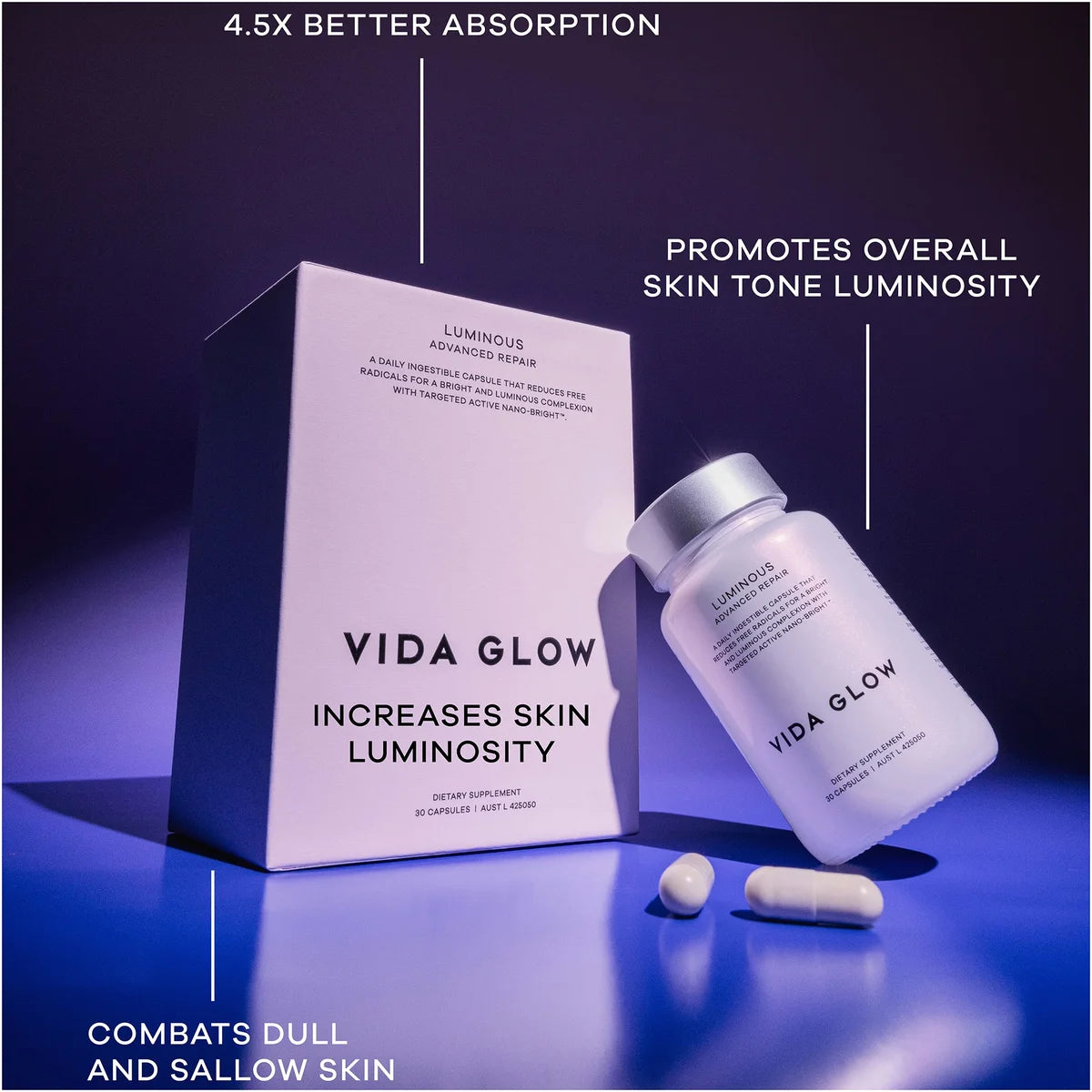 Vida Glow Luminous 30 Capsules