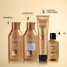 Redken All Soft Shampoo for Dry Hair, with Argan Oil for Softness and Shine 300ml