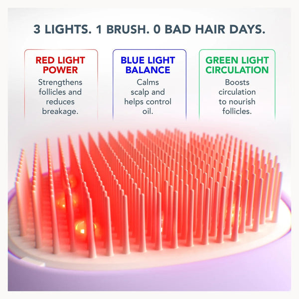 FOREO FLIP play advanced LED light hairbrush I Lilac You!