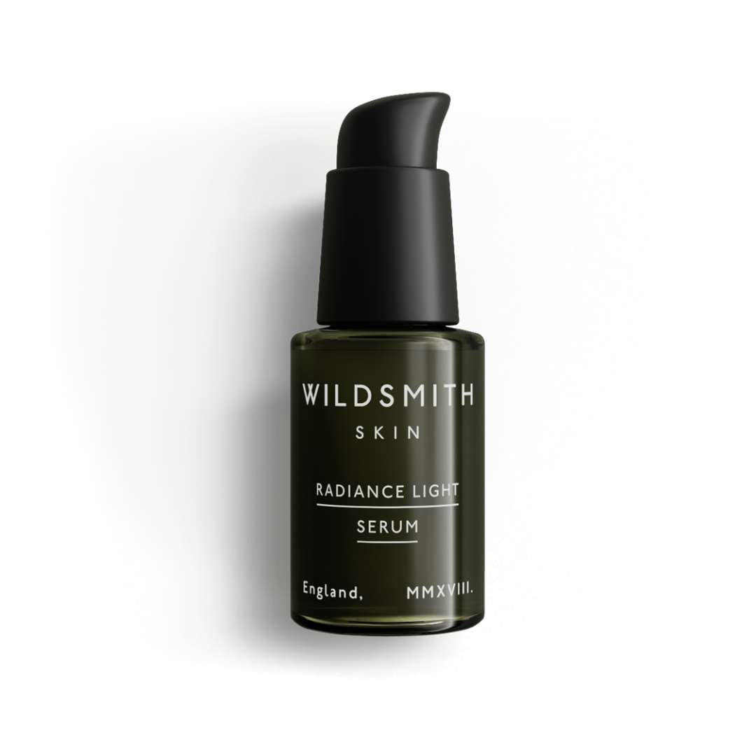 Wildsmith Skin Radiance Light Serum bottle on a white background