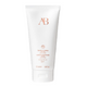 White sunscreen tube with 'AB' logo on a white background