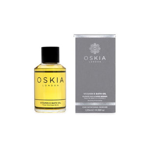 OSKIA Vitamin E Bath Oil bottle and packaging